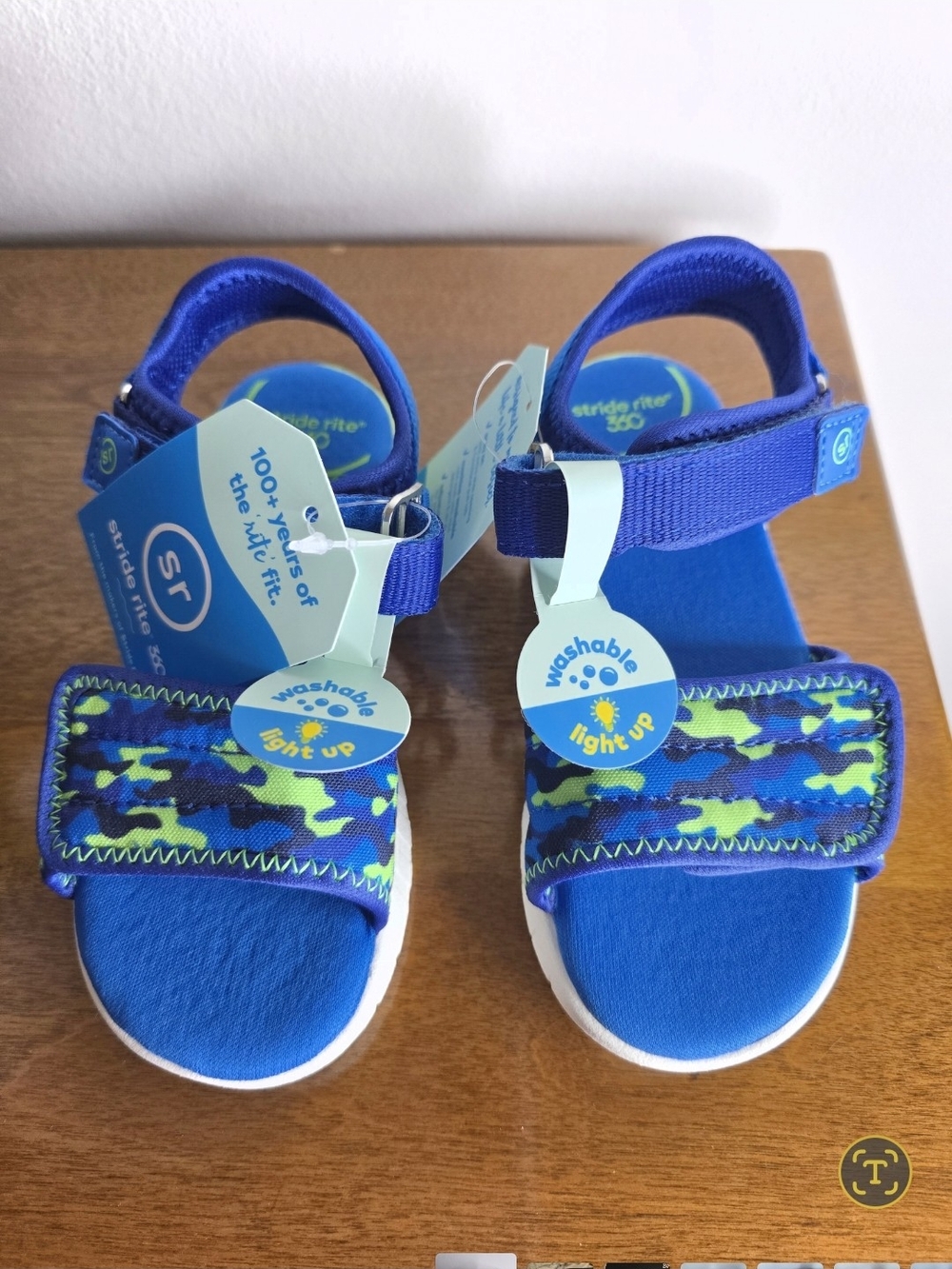 Stride Rite Kids' Blue Light-Up Sandals
